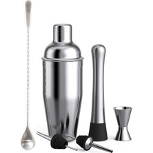 Teknotrust Profesyonel Kokteyl Seti – 6 Parça Shaker ve Bar Aksesuarları