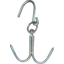 Vice Avm 8 mm Kasap Et Kancası - 2'li Dönerli Set - Paslanmaz Çelik - Et İşleme - Hijyenik - Düzenli - Dayanıklı - Uzun Ömürlü TG-V 7091