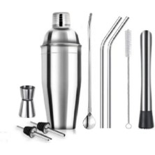 Teknotrust 9 Parça Kokteyl Seti, Pipetli, Eğlenceli ve Kolay Kullanım