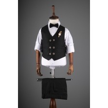 6 Düğmeli Yelekli Çocuk Takım Elbise