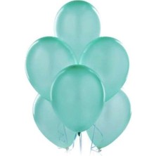 Sahra Balon Metalik Turkuaz Renkli Balon - 10 Adet