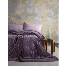 Apricitas Home Mercy Mürdüm Çift Kişilik Embos Battaniye