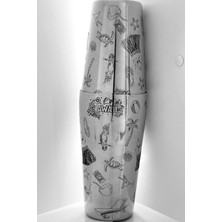 PremiumPort Paslanmaz Çelik Boston Shake Seti, Profesyonel Bar Takımı, 750ML