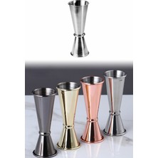 Teknotrust Çift Taraflı Paslanmaz Çelik Kokteyl Ölçü Kabı 3/6cl Gri RA321