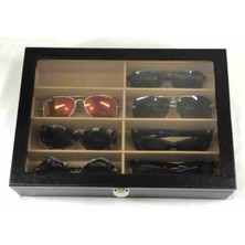 UltraMint El Yapımı Siyah Deri Güneş Gözlüğü Saklama Kutusu