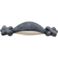 Vice Avm Antika Tarz Dekoratif Pirinç Örgü Mobilya Kulbu - 22x120 mm, Oksit TG-V 4960