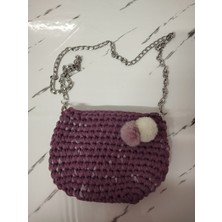 Vela Bohem Gül Kurusu Penye Ip El Örgüsü Zinzirli Omuzçantası