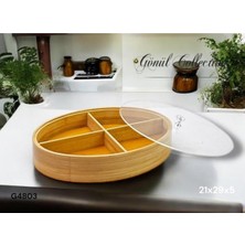 UltraMint Bambu Oval Takı Saklama Kutusu, Şık ve Kullanışlı Organizer