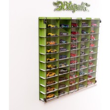 Good Sign Taraftar Serisi Pleksi Kapaklı 1/64 Ölçek 50ARAÇLIK Hotwheels Matchbox Metal Araç Uyumlu  Model Oyuncak Araba Rafı