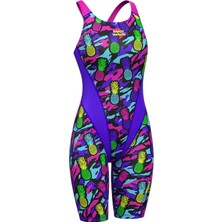 Mad Wave Kadın Mayo Antichlor Kneeskin Pbt J8 - Mor - S/36 Beden