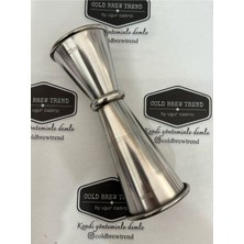 Teknotrust Ikili Çelik Ölçek Jigger 25/50 Ml, Pratik ve Şık Mutfak Gereci