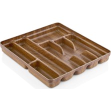 Evelin 7 Bölmeli Kaşıklık Maun