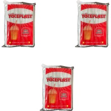 Yüceplast Düz Beyaz Kağıt Sargılı Ince 4 mm Pipet - 19 Cm. - 600 Adet