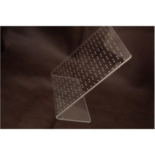 UltraMint Şeffaf Pleksi Ayaklı Küpe Standı 14-18 Cm, Şık ve Pratik Kullanım