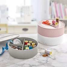 UltraMint Çok Amaçlı 3'lü Kapaklı Makyaj ve Takı Organizer Seti