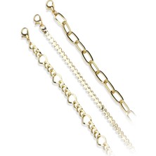 Klips Toptan Kalın Form Zincir Kombin Bileklik