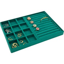 UltraMint Yeşil Rulo Bölmeli Takı Organizeri, Pratik ve Şık Saklama Çözümü