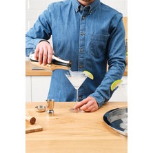 PremiumPort Shaker Tokmak Jigger Seti 3 Parça, Kokteyl Hazırlama Aksesuarları