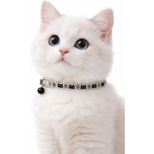 PHENORA Fosforlu Çıngıraklı Kedi Tasması | Gece Parlayan Şık Kedi Kolyesi Aksesuarı