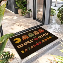Decovetro Paspas Pac-Man Desenli Kapı Önü Paspası 40 x 60 cm