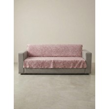 Muteks Sofline Kaymaz Tabanlı Tay Tüyü Çekyat, Koltuk, Kanepe Örtüsü(PEMBE RENK)(175X210CM)