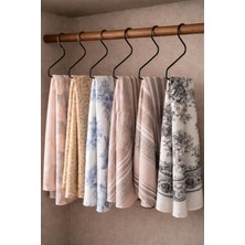 Karteya Siyah Metal 6lı Şal Askısı Düzenleyici