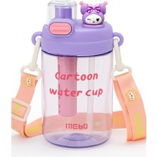 M&B Water Bottle M&B 750 ml Çocuk Matarası Mor Renkli BPA İçermeyen Plastik ve Hafif Tasarım