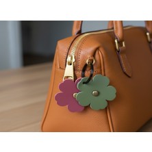 Tozren Deri Papatyalı Deri El İşçilikli Kişiye Özel  Hediyelik Anahtarlık, "Kurtarıcı Hediye"