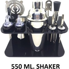PremiumPort Profesyonel Standlı Kokteyl Hazırlama Seti 550 Ml, Şık ve Kullanışlı