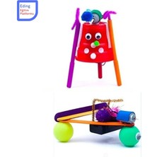 Eding Ressam Robot ve Zıp Zıp Hoverboard Elektrik Kuvvet ve Hareket Stem Fen Bilimleri Eğitim Seti