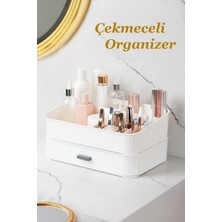 UltraMint Çekmeceli Takı ve Makyaj Organizeri, Beyaz, Pratik ve Şık Tasarım