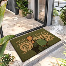 Decovetro Paspas Green One Piece Desenli Kapı Önü Paspası 40 x 60 cm