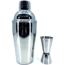 Teknotrust Paslanmaz Çelik Kokteyl Shaker Seti 500ML 2 Parça Profesyonel Kalite
