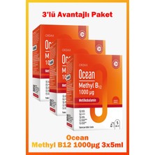 Ocean Methyl B12 Sprey 1000 Mg 5 ml 3 Adet