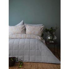 Apricitas Home Candy Mavi Çift Kişilik Yatak Örtülü Set