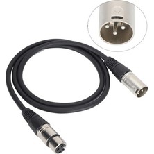 Pawer Mikrofon Kablosu 10 Metre Xlr Erkek - Xlr Dişi Siyah | Profesyonel Ses Kablosu