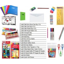 Sahra Okul Kırtasiye Seti 2.3.4.sınıf 25 Parça, Boyalar Fatih