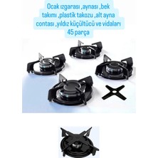 Becen House Kumtel,termikel Birçok Marka Için Cam Ocak Izgara Takımı-Ankastre-Set Üstü Ocak Izgarası (45 Parça)