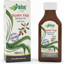 Yalın Vital Jojoba Yağı 100 ml | %100 Saf ve Doğal Soğuk Sıkım ( Cam Damlalık Hediyeli )