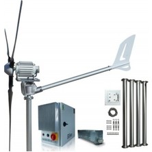 Tsm Set 1500W 24V/48V Windsafe Korumalı Rüzgar Türbini + Wind Pro Şarj Kontrol Cihazı + Direk Seti Ista-Breeze