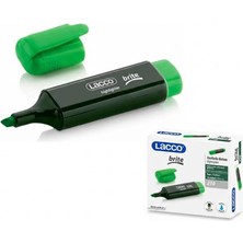 Mikro 210-3 Lacco Yesıl Brıte Fosforlu Kalem 10 Lu