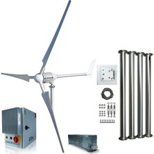 Tsm Set İ-1500W 24V/48V Rüzgar Türbini + Wind Pro Şarj Kontrol + Direk Seti Ista-Breeze
