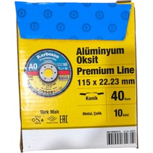 Karbosan Premium Line Flap Disk Zımpara 10 Adet 40 Kum 115 x 22.23 mm