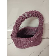 Vela Bohem Gül Kurusu Penye Ip El Örgüsü Spor El ve Kol Çantası