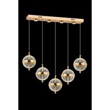 Akgül Orbital 5'li Kumandalı Gold Avize