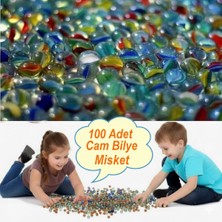 Neler Geldi Neler Filede Karışık Renkli 100 Adet Misket Oyuncak Bilye Seti Cam Bilye Cam Misket Cam Misket Bilye