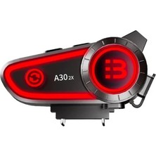 Blic A30 2x Iki Cihaz Eşleşme Özellikli Motosiklet Bluetooth Kask Kulaklığı Interkom Kulaklık