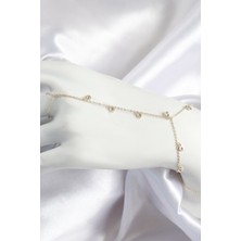 Vice Avm Pirinç Zirkon Taşlı Sallantılı Model Gold Renk Kadın Şahmeran - TJ-SN695 TG-V 9960