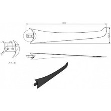 Tsm 60 cm Kompozit Kanat ve Burun Flanş Seti 3'lü