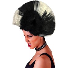 Mohican Mohawk Punk Peruk - 70 Li 80 Li Yıllar Peruk Model 5 - Lisinya
